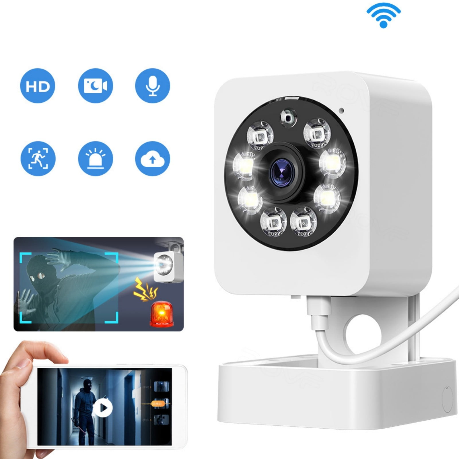 PPgejGEK Smart Home Body Surveillance Camera 1080 HD Remote Voice ...