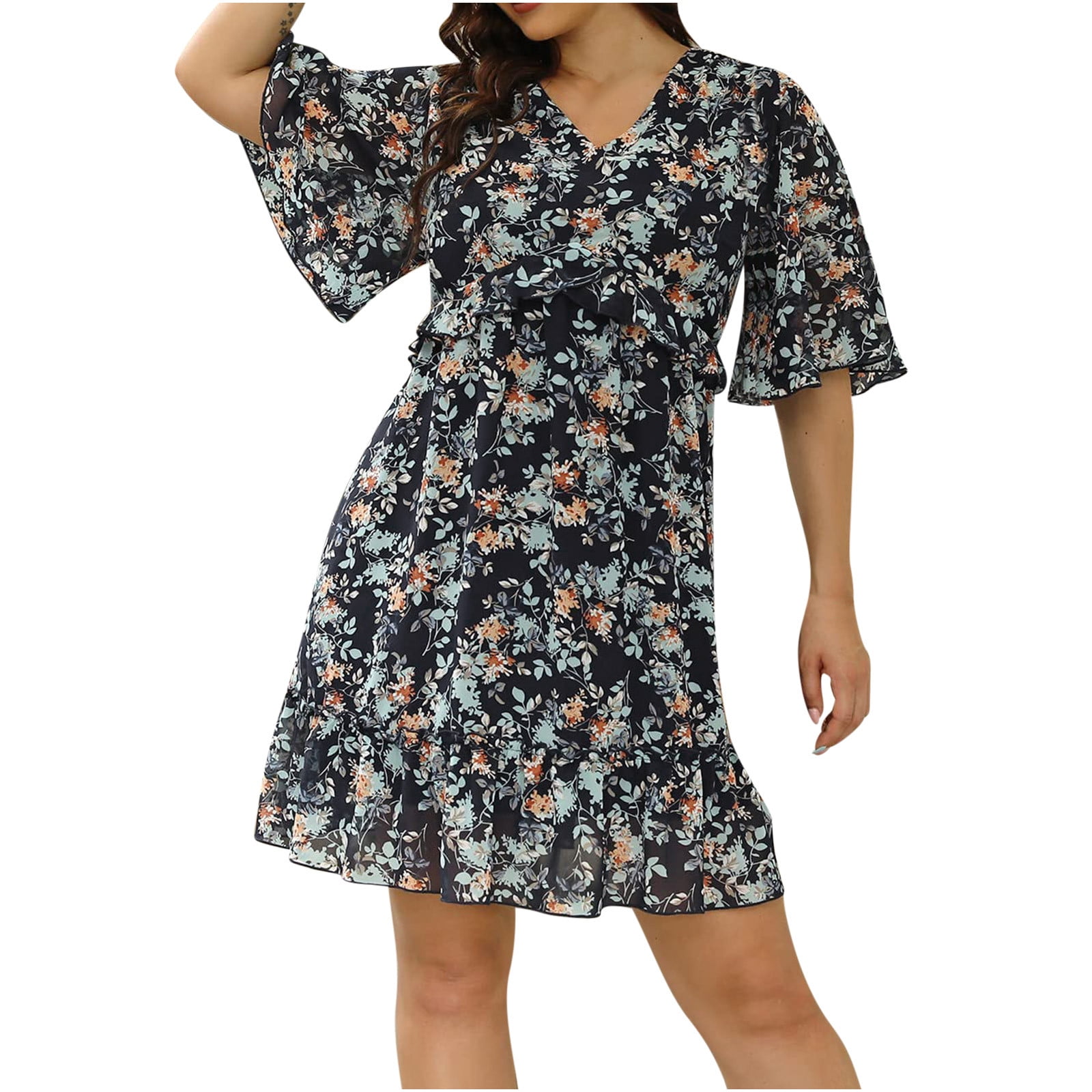 Womens Summer Beach Plus Size Micro Mini Dress XL 2X 3X