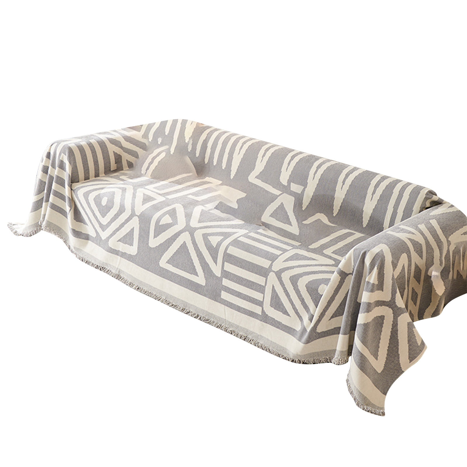 Usmixi Durable Boho Geometric Sofa Covers Dogs Couch Cover Reversible