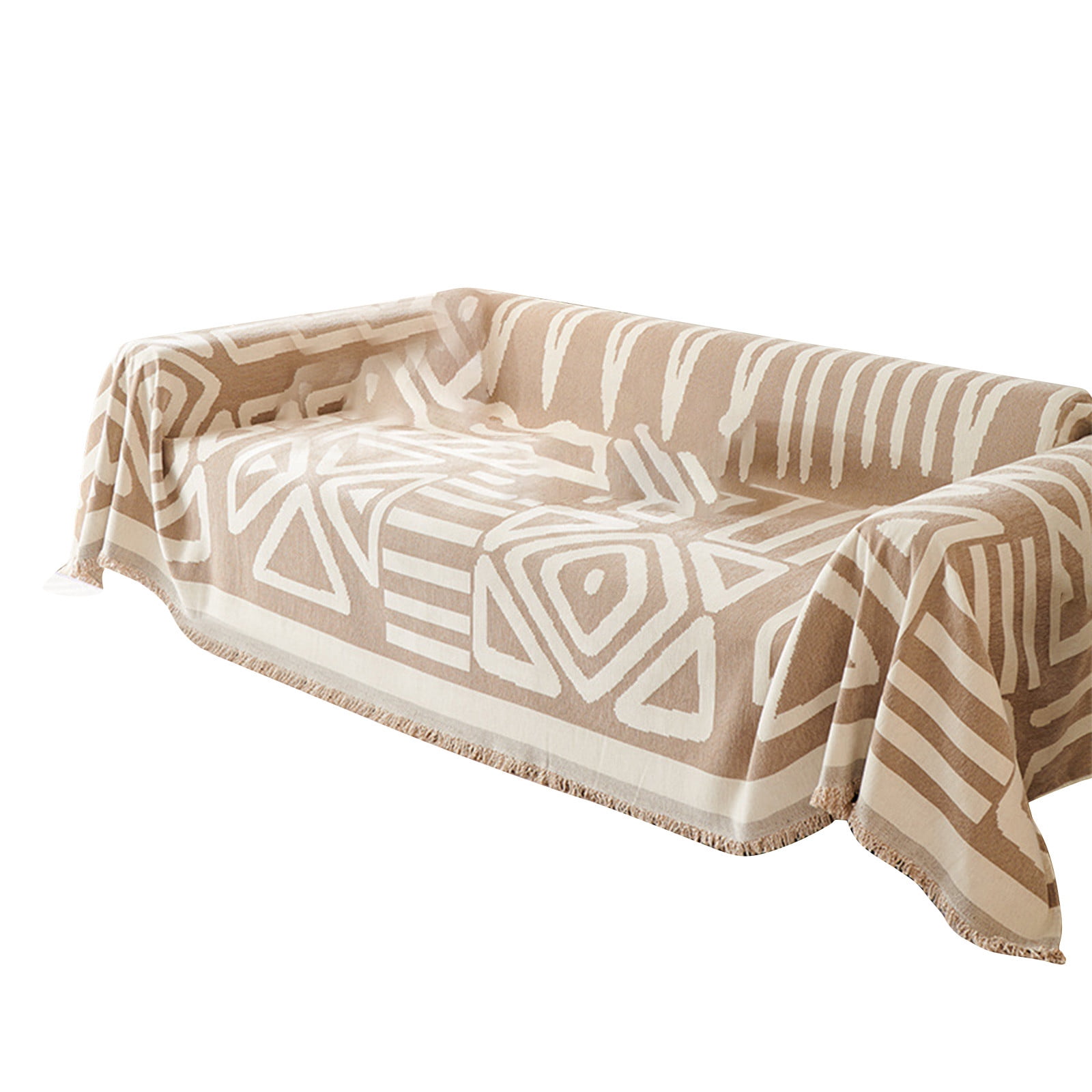 Usmixi Durable Boho Geometric Sofa Covers Dogs Couch Cover Reversible