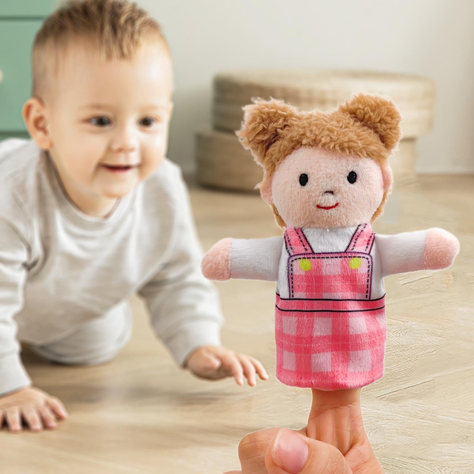 Usmixi Finger Family Puppets Cartoons Toddler Puppets Finger Puppets ...