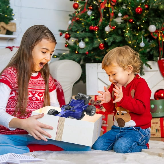 Usmixi Formula Racing Inertia Toy Car - 5.9 Inch Push & Go Sports Car with Realistic Design for Kids Racing Games and Parent-Child Interaction