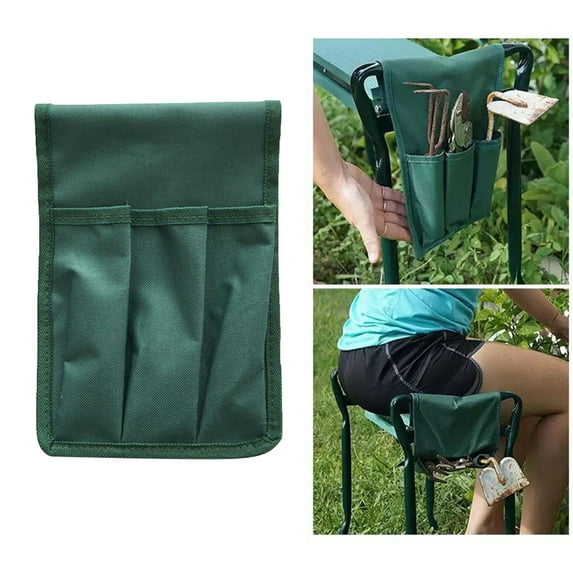 Usmixi Garden Kneeling Bench Kit Side Bag Packaging Bag Garden Pouch Foldable Portable Garden Kneeler Bench Kneeling Bag Gardening Tools Storage Stool Multiple Storage Pouch