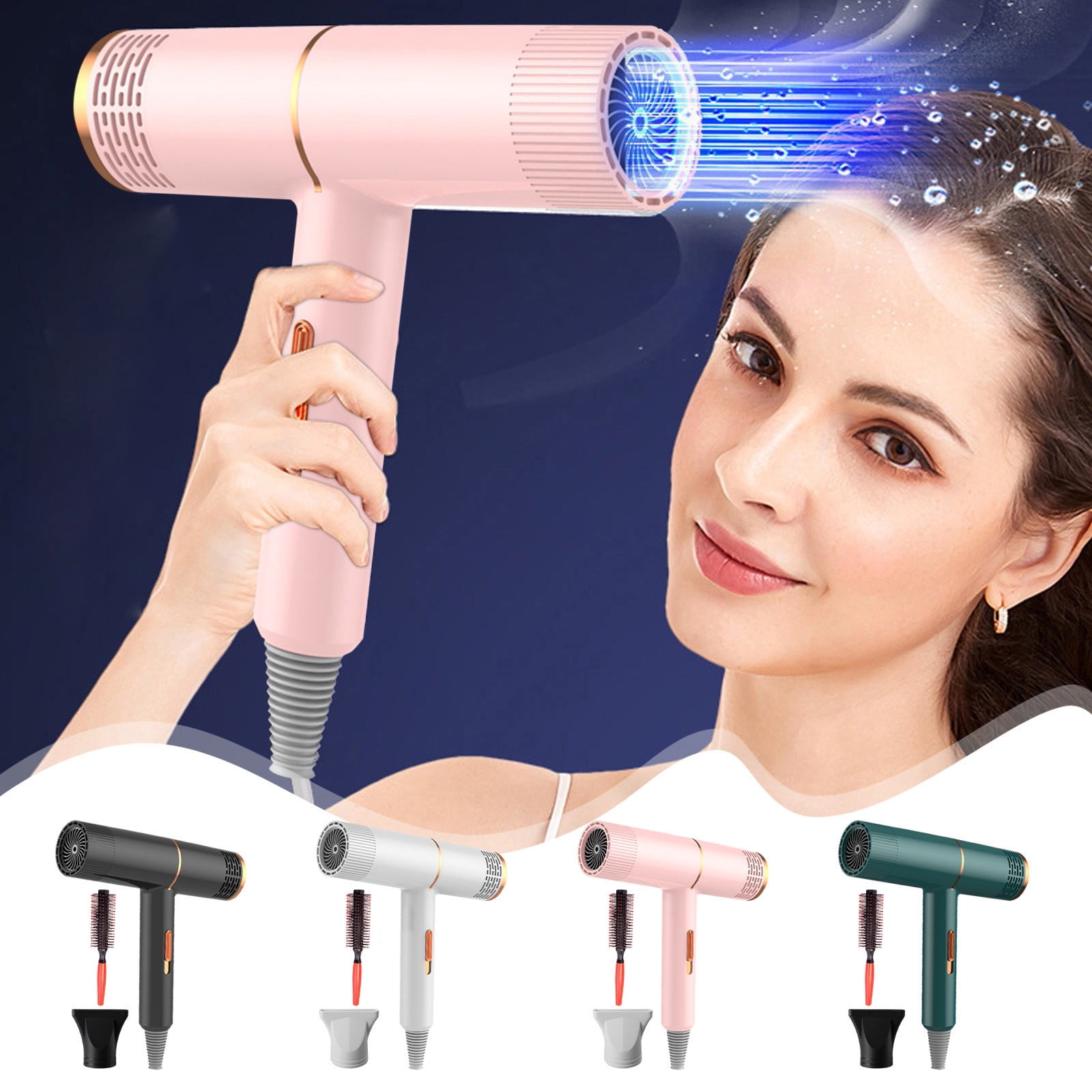 Usmixi Hair Dryers Highpower Electric Hair Dryers Travel Hair Dryers