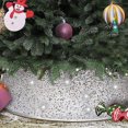 thumbnail image 1 of Usmixi Holiday Christmas Tree Collar 23.6 Inch Sequin Tree Skirt, Glitter Xmas Tree Ring Double-Layer Velvet Tree Skirt Round Collar Tree Base Cover for Christmas Tree Decoration, with Gift, 1 of 7