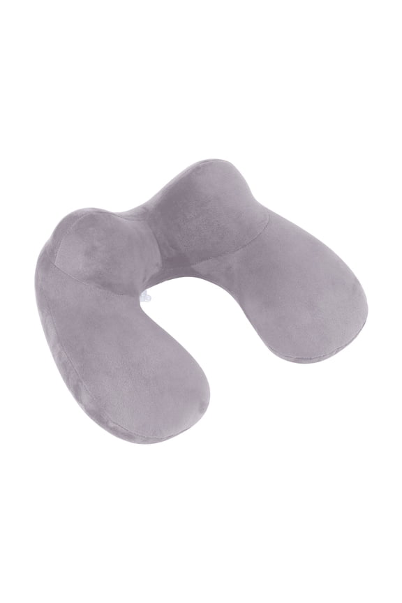 Inflatable Travel Pillow, Inflatable Neck Pillow for Traveling Airplane, Travel Pillow Inflatable with Soft Velour Washable Cover, U Shape Blow Up Neck Pillow for Airplanes Train Car Travel