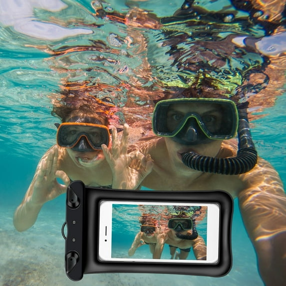 Usmixi Mobile Phone Case Touching Screen Diving Swimming Mobile Phone Pouch 30 Meters IPX8 Suitable for Mobile Phones Under 7.2 Inches 2pcs up to 30% off
