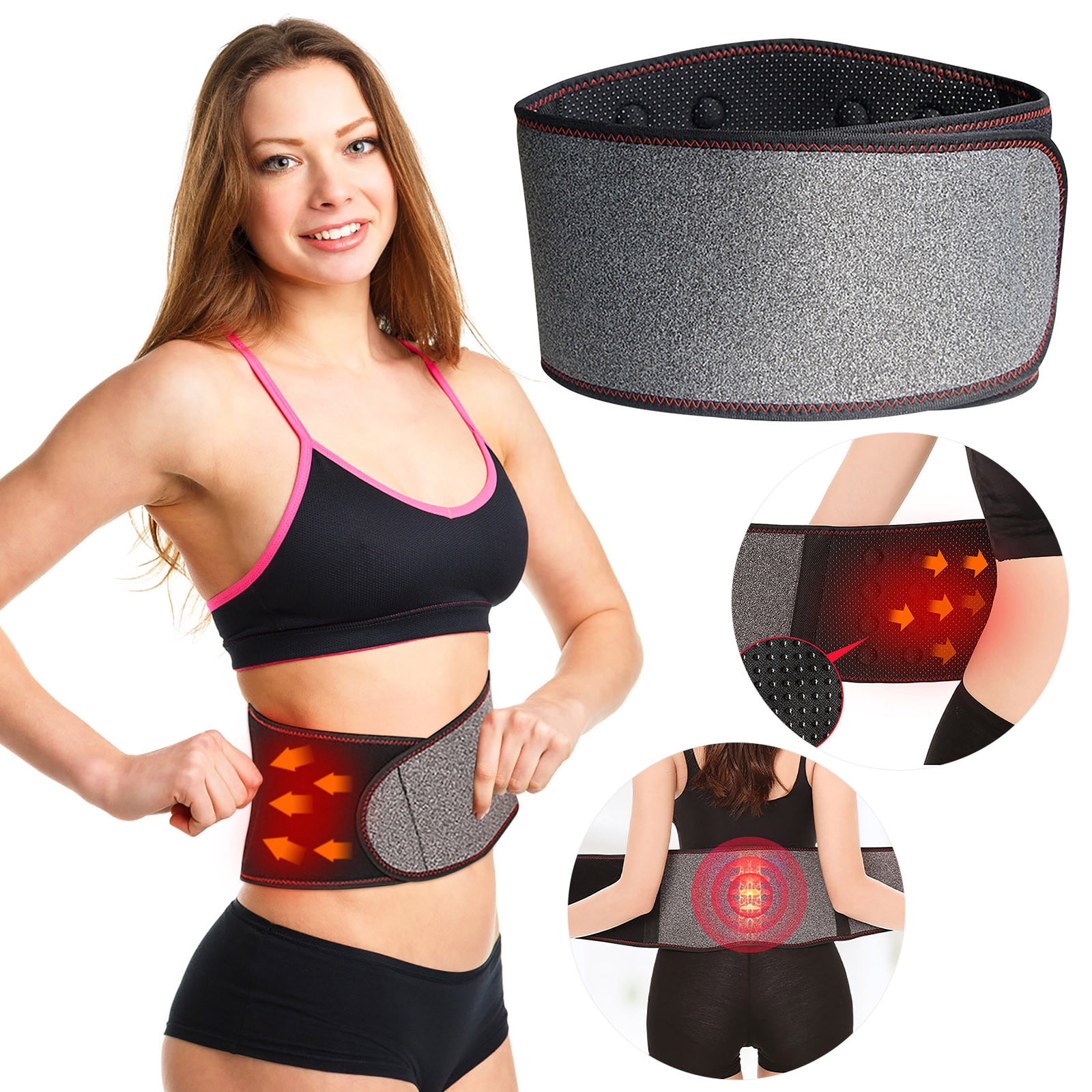 Usmixi Online Shopping Self Heating Waist Protection Office Magnet Elastic Waist Protection Belt Heating Warm and Breathable Waist Protection