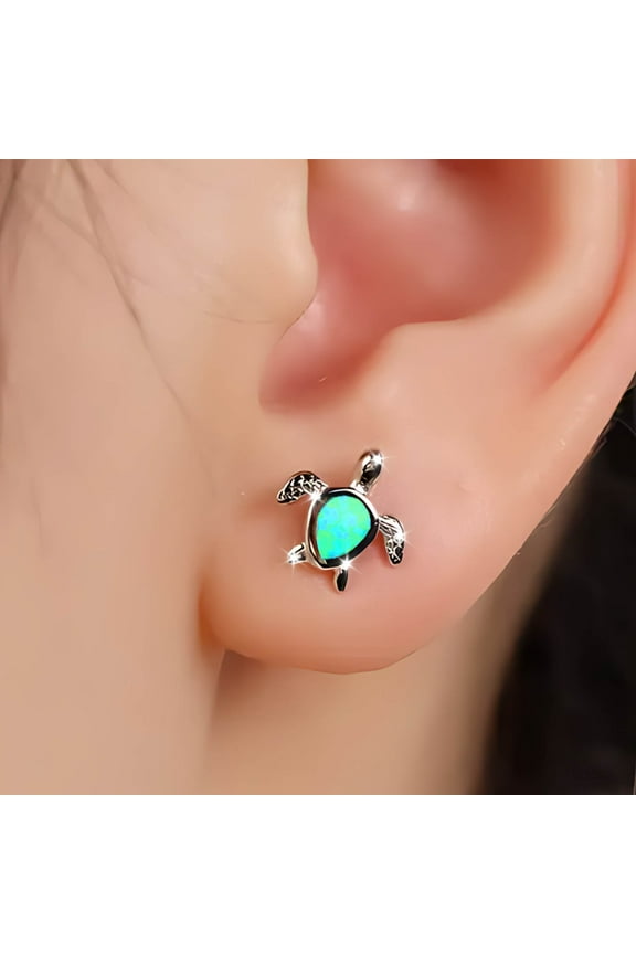 Opal Sea Turtle Earrings 925 Sea Turtle Earrings Earrings for Women Birthstone Earring Jewelry Gift up to 65% Off