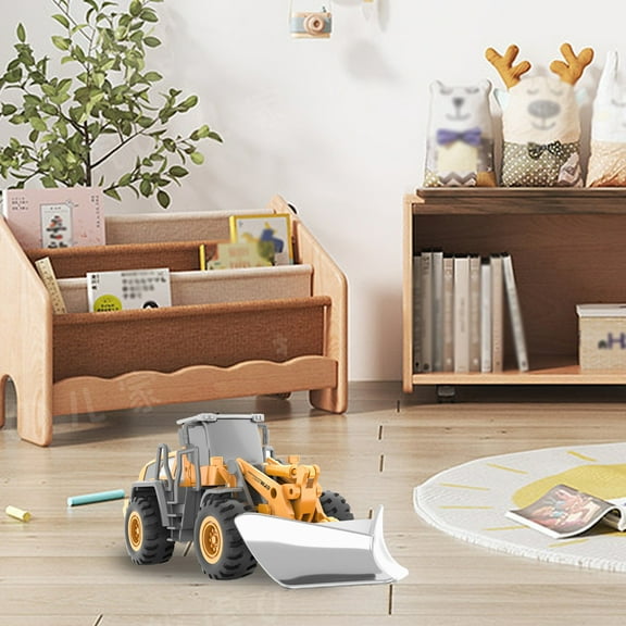 Usmixi Stocking Stuffers for Kids Alloy Construction Truck forklift Bulldozer Roller forklift Children's Toy Birthday Gift Simulation Model