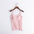 thumbnail image 1 of Usmixi Summer Tank Tops Solid Crewneck Sleeveless T Shirts for Women Ladies Plus Size Yoga Sports Camisole Strap Tops Underwear Pink m Clearance Under $5, 1 of 6