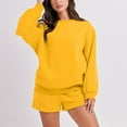 thumbnail image 1 of Usmixi Sweatsuits Set for Women 2 Piece Outfits Lounge Sets for Women Long Sleeve Crewneck Sweatshirt and Drawstring Shorts Tracksuits Sets with Pocket Workout Sports 2PC Sets Under $10, 1 of 7