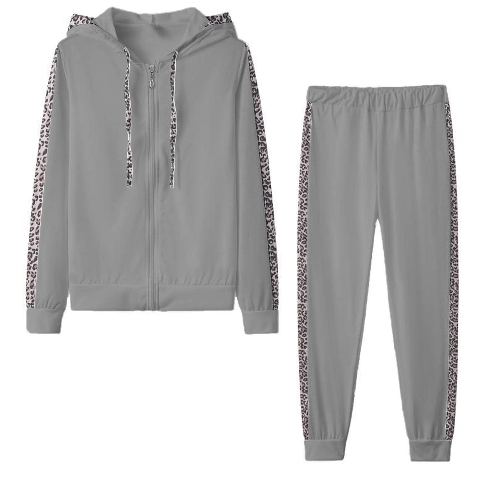 🔥HOT SALE🔥Women's Two-Piece Solid Color Hooded Sweatshirt Set