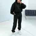 thumbnail image 1 of Usmixi Sweatsuits Set for Women Womens Tracksuits Sets Sport Casual Two Piece Outfits Long Sleeve Hooded Sweatshirt and Elastic Waist Drawstring Pocket Jogger Pant Lounge Sets Under $10, 1 of 7