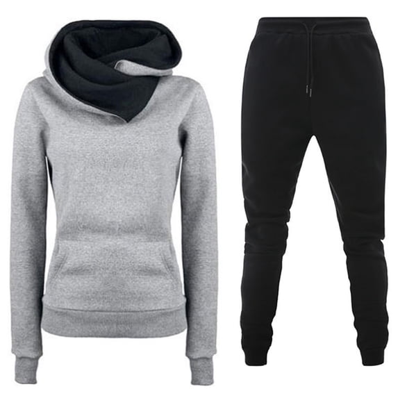 Usmixi Sweatsuits Set for Women Womens Two Piece Outfits Sports Hooded Sweatshirt and Drawstring Jogger Pant Lounge Sets Ladies Girls Workout Tracksuits Sets with Pocket Under $10
