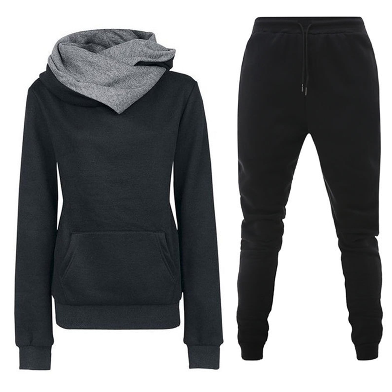 Women's Drop & Sweatshirt And Leggings Sports Set Outfit Set main image 1