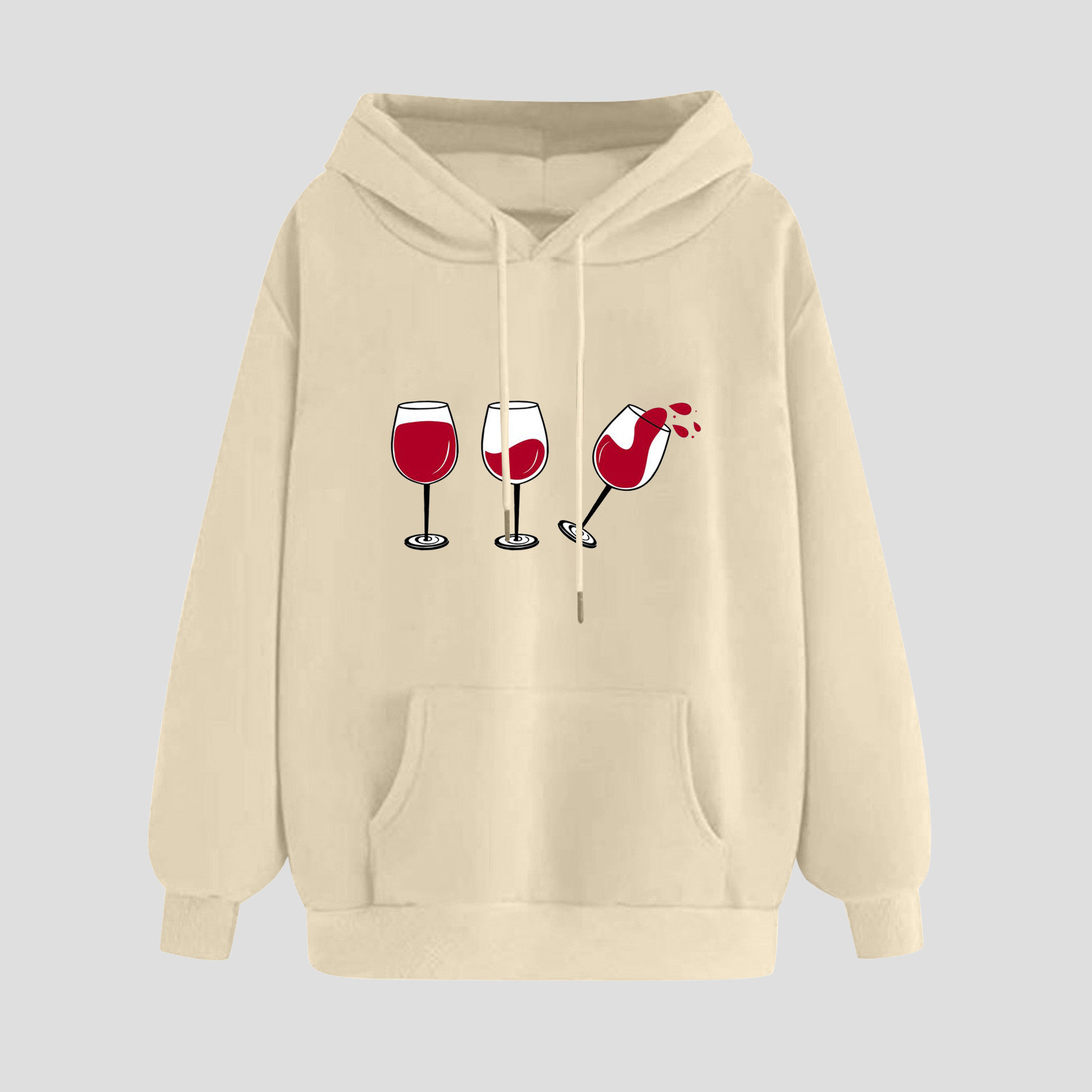 Usmixi Under 5 Hoodies for Women Winter Christmas Womens Hooded Sweatshirt Plus Size Loose