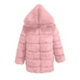 thumbnail image 1 of wycnly 2023 Faux Fur Coat for Women Fluffy Plush Coat for Women Casual Solid Plus Size Fuzzy Fleece Hooded Jacket Pocket Long Sleeve Faux Furry Outerwear Winter Faux Fur Coat, 1 of 5