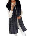 thumbnail image 1 of Usmixi Weekly Deals 2023 Faux Fur Vest for Women Fuzzy Fleece Vest Coats for Women Plus Size Sleeveless Hooded Overcoat Casual Solid Open Front Cozy Fluffy Plush Outerwear Winter Faux Fur Vest, 1 of 5