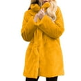 thumbnail image 1 of Usmixi Winter Faux Fur Coat for Women Plush Coat for Women Plus Size Casual Solid Stand Neck Fuzzy Fleece Overcoat Long Sleeve Open Front Ladies Outerwear Faux Fur Coat, 1 of 5