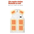 thumbnail image 1 of Usmixi Winter Womens Heated Vest Womens Mens Heated Vest Winter Outdoor Lightweight Warm 15 Zones Electric Heating Coat Stand Neck Sleeveless Plus Size Heated Jacket Up to 65% off, 1 of 5