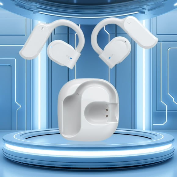 Usmixi Wireless Bluetooth Headphones with Charging Case Fingerprint Control and Immersive Sound Effect Smart Noise Reduction Earphones Living Water Proofing