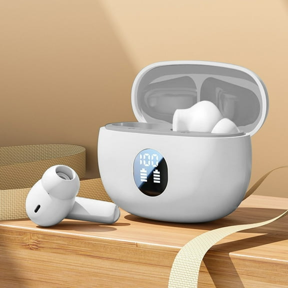 Usmixi Wireless Earbuds Bluetooth 5.3 In Ear-Weight Headphones Built-in Microphone IPX5 Immersive Sound Headset with Charging Case