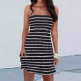 thumbnail image 1 of Usmixi Women Flowy Pleated Dress Summer Beach Boho Floral Print Strapless Sundress Sexy Tube Top Swing Hem Mini Dresses Black#1 XXL, 1 of 7