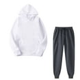 thumbnail image 1 of Usmixi Womens Hoodie 2 Piece Outfits Sports Tracksuits Sweatsuits Matching Set Winter Sweatshirts Jogger Sweatpants Lounge Sets with Pocket under $5, 1 of 4