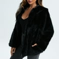 thumbnail image 1 of Usmixi Womens Winter Faux Fur Jacket Plush Coat for Women Long Sleeve Soft Fluffy Fleece Sherpa Jacket Casual Solid Open Zipper Plus Size Fuzzy Furry Outwear 2025 Faux Fur Jacket, 1 of 5