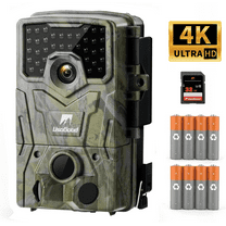 Usogood Trail Camera, 36MP 4K Hunting Camera with Night Vision Motion Activated IP66 Waterproof, Deer Camera for Outdoor Wildlife Watching Monitoring