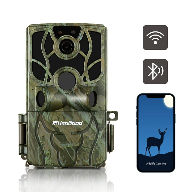 Usogood Trail Camera WiFi 4K 48MP, Game Cameras with Night Vision, IP66