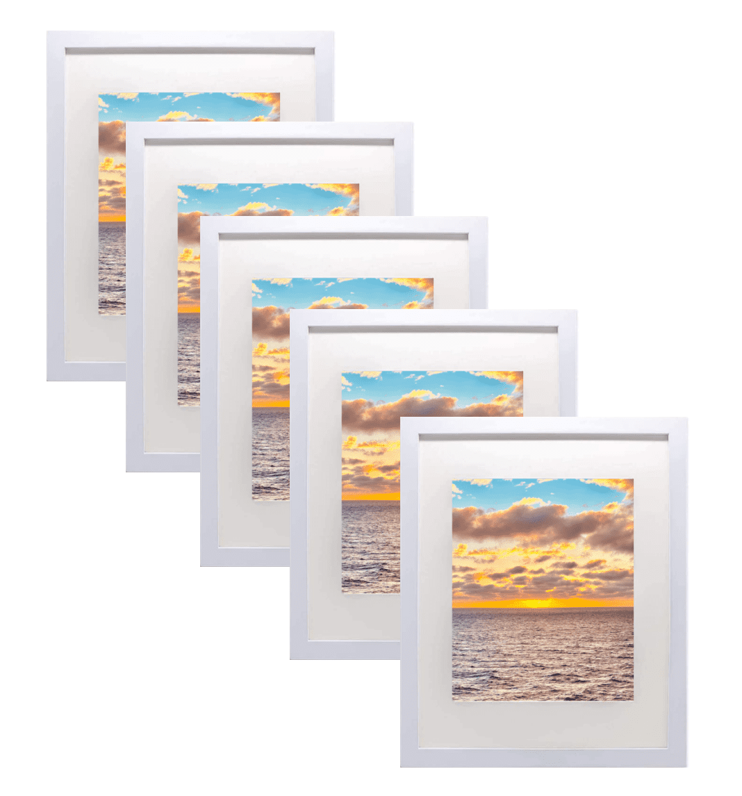 Uspridefurniture 20x24 MDF Picture Frame,Set of 5,White