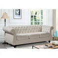 thumbnail image 1 of Uspridefurniture Antoinette Sofa, Ivory Velvet, 1 of 1