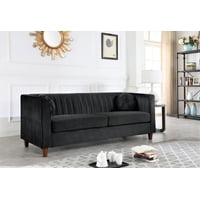 Uspridefurniture Arcola 80.7'' Velvet Rolled Arm Sofa