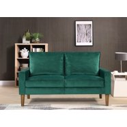 Kittleson Classic Chesterfield Velvet Loveseat - 59" Wide Tufted Back Sofa With Accent Pillows, Rose Color