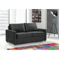 thumbnail image 1 of Uspridefurniture Borland 70'' Velvet Square Arm Sofa Bed,Black, 1 of 5