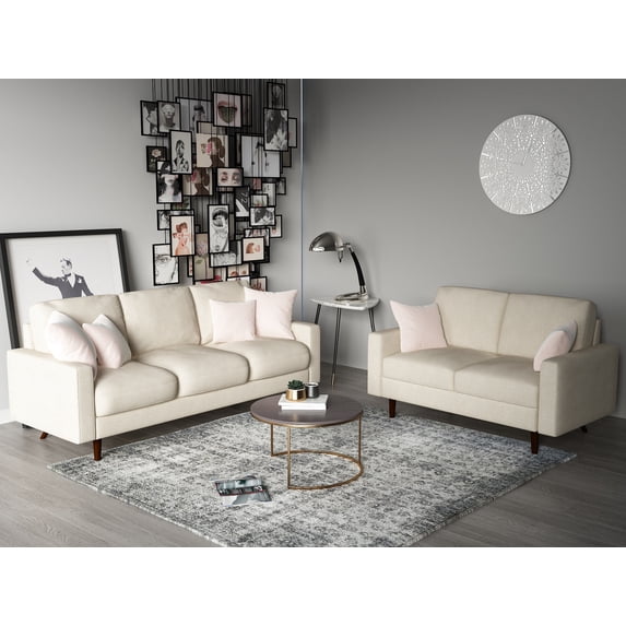Uspridefurniture Craigmont 2Pcs Standard Living Room Set, Sofa Loveseat,Beige