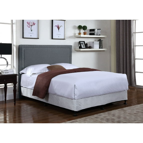 Uspridefurniture Edie Upholstered Panel Linen Headboard -Queen