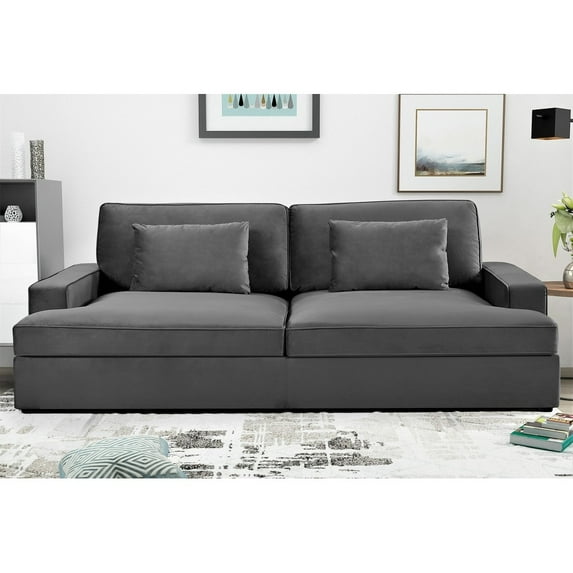 Uspridefurniture Fedosia 94.49''W Over Size Sofa Bed, Gray