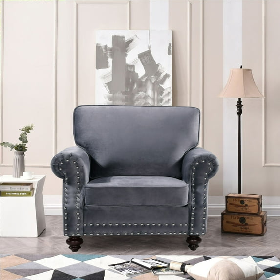 Fegley 37.79'' Wide Tufted Armchair