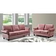 thumbnail image 1 of Uspridefurniture Feingold 2Pcs Velvet Living Room Set,Pink, 1 of 5