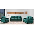 thumbnail image 1 of Uspridefurniture Feingold 3Pcs Velvet Living Room Set, Green, 1 of 7