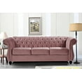 thumbnail image 1 of Uspridefurniture Fender 82.6'' Velvet Rolled Arm Sofa,Pink, 1 of 5