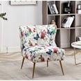 thumbnail image 1 of Uspridefurniture Friant 25"W Red Microfiber Upholstered Slipper Chair, 1 of 5