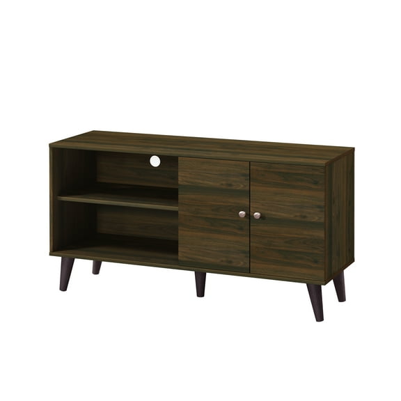 Uspridefurniture Galileo TV Stand with 2 Doors for TVs up to 70", Walnut
