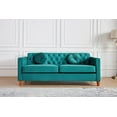 thumbnail image 1 of Uspridefurniture Gerame 79.5'' Velvet Square Arm Sofa,Green, 1 of 5