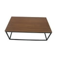 thumbnail image 1 of Uspridefurniture Industrial Wood and Metal Rectangle Coffee Table, Walnut, 1 of 5