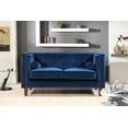 thumbnail image 1 of Uspridefurniture Kittleson 60'' Velvet Tuxedo Arm Loveseat -Blue, 1 of 5
