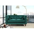 thumbnail image 1 of Uspridefurniture Kittleson 60'' Velvet Tuxedo Arm Loveseat -Green, 1 of 5
